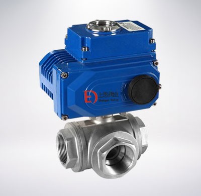 電動（dòng）三通內螺紋球閥